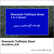 Rowmark/ Traffolyte Sheet<BR> Blue/White_DB/W (809)