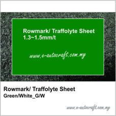 Rowmark/ Traffolyte Sheet<br>Green/White_G/W