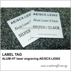 LABEL TAG ALUM HT laser engraving AE/SCX-LE002