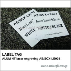 LABEL TAG ALUM HT laser engraving AE/SCX-LE003