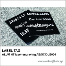 LABEL TAG ALUM HT laser engraving AE/SCX-LE004