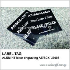 LABEL TAG<br>ALUM HT laser engraving AE/SCX-LE005