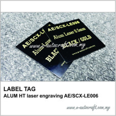 LABEL TAG<br>ALUM HT laser engraving AE/SCX-LE006