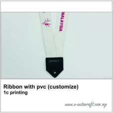 Ribbon with pvc (customize) 1c printing