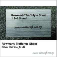 Rowmark/ Traffolyte Sheet<br>Silver Hairline/Black_SH/B