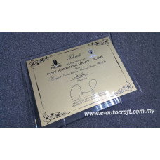 Customize Acrylic Plaque <br>Semi Color Printing <br>Plaque/NPT_03